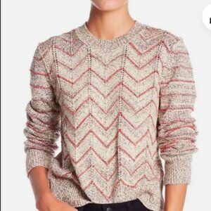 Free People Women's Geometric Crewneck Sweater - Women's XS (Fits like Small)